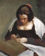 Diego Velazquez Portrait d'une Jeune Femme cousant (df02) Sweden oil painting artist